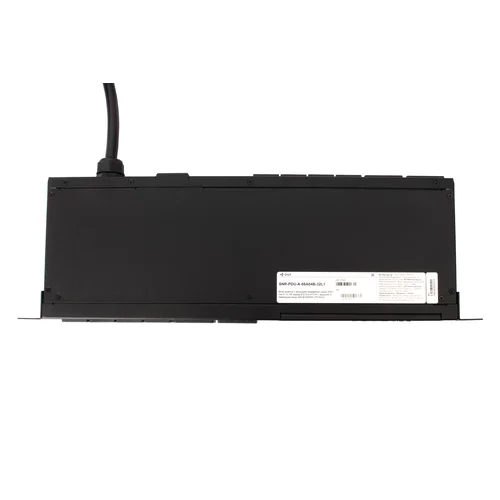 Блок розеток с функцией измерения серии SNR тип A 1U 19" выход 8*C13 и 4*С19 с защитой от перегрузки вход 32A IEC60309 (1P+N+E)